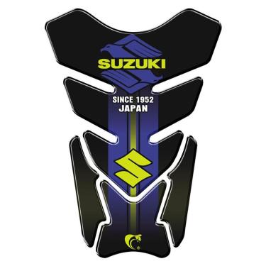 Imagem de Protetor De Tanque Adesivo Moto Suzuki Azul Cor Azul E Preto