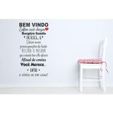Imagem de Adesivo De Parede Sorria - Sinta-Se Em Casa - Lojinha Da Luc Adesivos