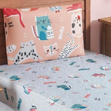 Imagem de Roupa Cama Infantil Menino 2 Pçs Bouti Lençol Elastico 200 - De Luca E