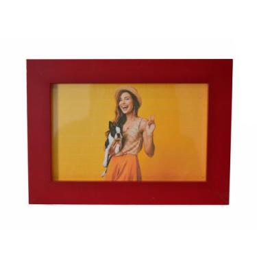 Imagem de Porta Retrato De Mesa Para Foto 10x15 Cm Vermelho - Fabrika de Festa