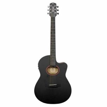 Imagem de Violão Giannini Eletroacústico GSF-1D CEQ Color Top Black (CTBK)