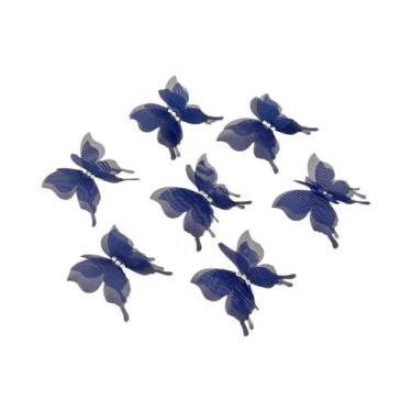 Imagem de Apliques De Borboleta Em Organza Chiffon Translucido Com Cores Em Grad