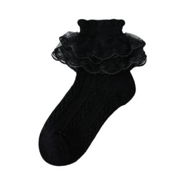 Imagem de Meias De Algodão Com Renda Para Meninas, Tutu, Primavera E Outono, Mei