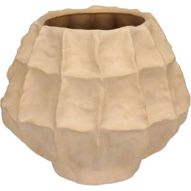 Imagem de VASO DECORATIVO ENFEITE CASA HOME&CO CERÂMICA 21x25x25cm BEGE