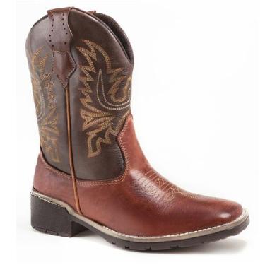 Imagem de Bota Texana Country Masculina Cano Longo Marrom 801 - Franboots, Marro
