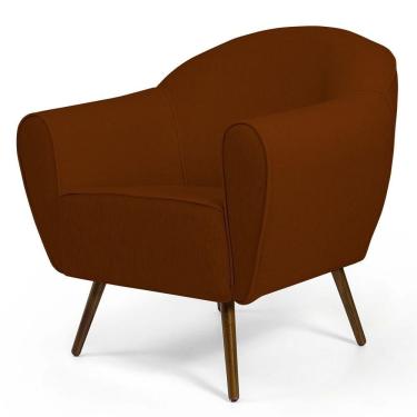 Imagem de Poltrona Nina Pés Palito Madeira B-235 Terracota