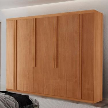 Imagem de Guarda Roupa Casal Senna MDF com 8 Portas 4 Gavetas Moderna Mobilia