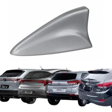 Imagem de Antena Tubarão Shark Automotiva Teto Base Larga 14cm Recepção AM/FM Hy
