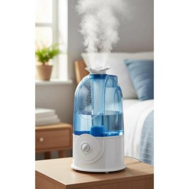 Imagem de 2x Umidificador Ultrassônico 3L Dupla Névoa Bivolt Silencios - Congrat