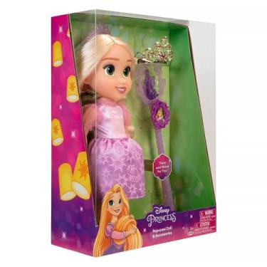 Imagem de Boneca Disney Princesa Rapunzel com Varinha e Tiara BR1928 - Multikids