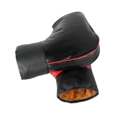Imagem de Capa De Guidão De Motocicleta À Prova De Vento Para Inverno Com Faixa 