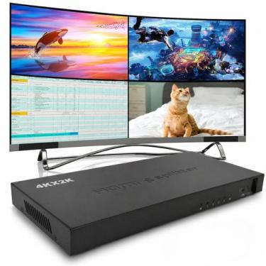 Imagem de Splitter HDMI 1x8 Para TV Monitor Projetor Distribuição De Imagem Entr