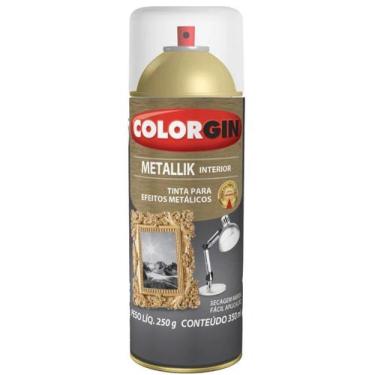 Imagem de Tinta Spray Metallik Verniz Incolor Brilhante 350ml Colorgin
