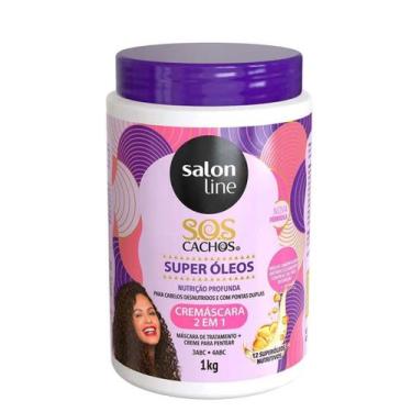 Imagem de Cremáscara 2 em 1 Salon Line Sos Cachos Super Óleos Nutrição Profunda 