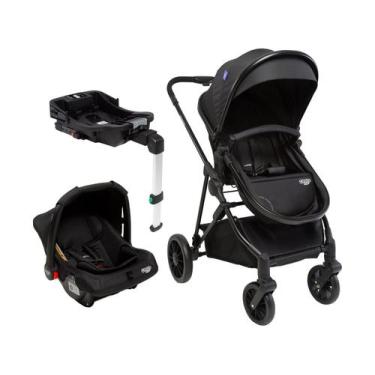 Imagem de Carrinho de Bebê Travel System Lummy Trio Cosco Kids Preto, Preto Abso