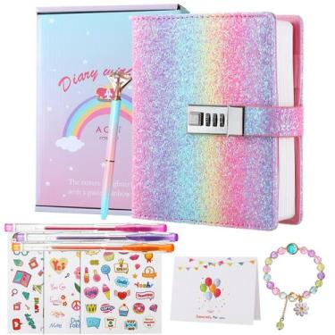 Imagem de Diário Secreto JIALILI com Cadeado para Meninas (8 a 12 anos)