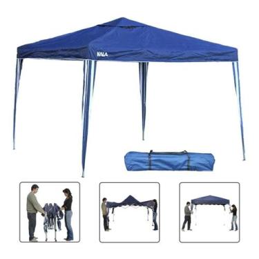 Imagem de Tenda Praia Sanfonada Gazebo Alumínio 3x3 Barraca Articulada - Nm Ferr