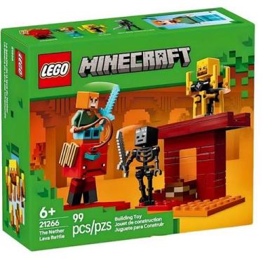 Imagem de Lego Minecraft A Batalha de Lava no Nether 21266, 99 unidades