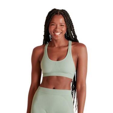Imagem de Top Nadador Feminino Sustentação Roupa Academia Ginástica Fitness Lupo