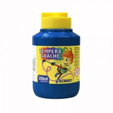 Imagem de Tinta guache Azul Turquesa 250ml - 501 - Acrilex