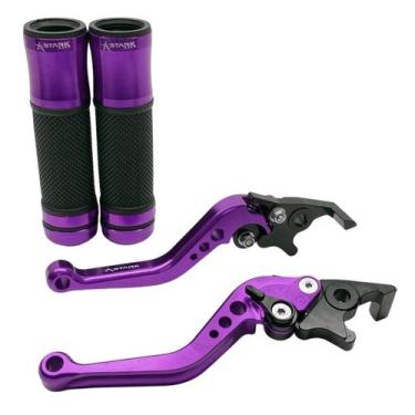 Imagem de Kit Manete Manopla Esportivo Yamaha Nmax 160 Nmax160 Nmax Todos os Ano