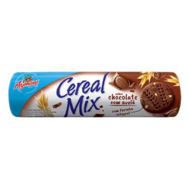 Imagem de Biscoito Aymoré Cereal Mix Sabor Chocolate e Avelã 135g