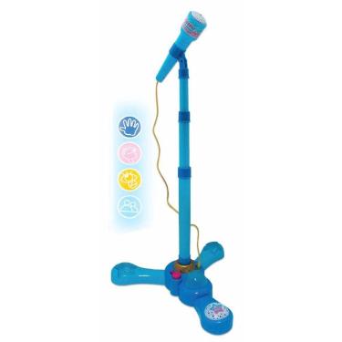 Imagem de Microfone Azul Com Pedestal Musical Meninos Infantil Fenix