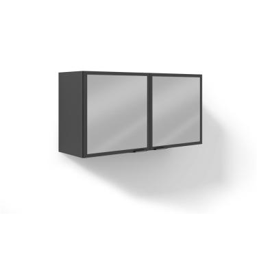 Imagem de Armário Bartira Línea com 2 Portas de Vidro e 1 Prateleira - 120cm de largura