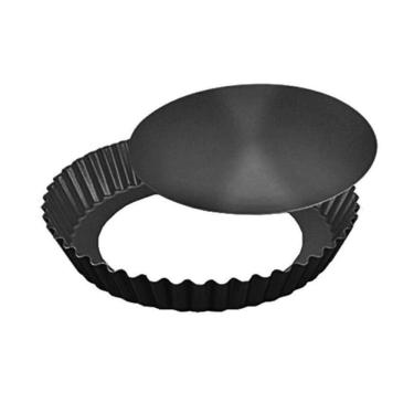 Imagem de Forma  Assadeira Alumínio Crespa Com Fundo Removível Black