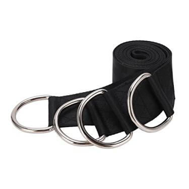 Imagem de Kit de pendurar árvore swing, alças de rede de operação simples corda grande capacidade de rolamento fácil de usar para acampamento externo