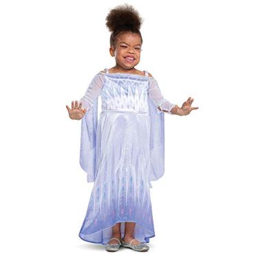 Imagem de Elsa Costume for Girls, Official Adaptive Disney Frozen 2 Elsa Dress with Accessibility Features, Classic Size Extra Small (3T-4T)