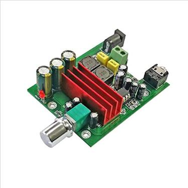 Imagem de 7060 mm novo adaptador TPA3116D2 subwoofer amplificador de potência digital 100W AMP placa módulo de áudio 8-25V 5,5 mm