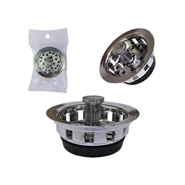 Imagem de Cesta Válvula Americana Plástica Cromada 3.1/2 com 12