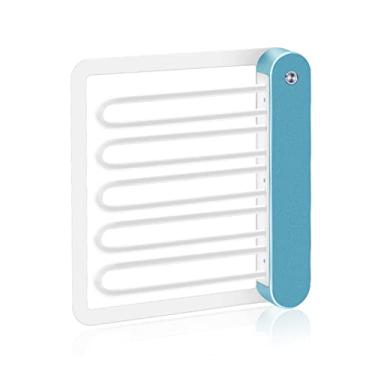 Imagem de Toalheiro de aquecimento elétrico inteligente sem perfurações toalheiro de banheiro doméstico toalha de secagem toalheiro de banho, branco