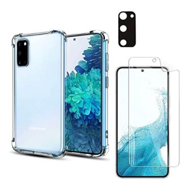 Imagem de Capa Capinha + Pelicula Hidro Gel + P Camera P/Samsung Galaxy S20 Fe S20fe - (Hard Glass Store)