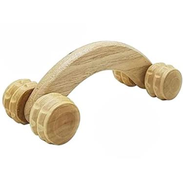 Imagem de Massageador Carrinho De Madeira Para Costa Pescoço Ombro Braços Pernas Ferramenta De Massagem Alivie Os Músculos Doloridos Naturalmente