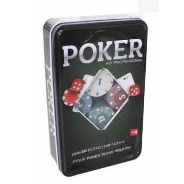 Kit Jogo De Poker 200 Fichas Numeradas, Texas Hold'em