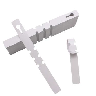 Imagem de Etiquetas plásticas para plantas Mziart 200 peças envolvem etiquetas de árvores, etiquetas de jardim de berçário ajustáveis com grande superfície de escrita, branco