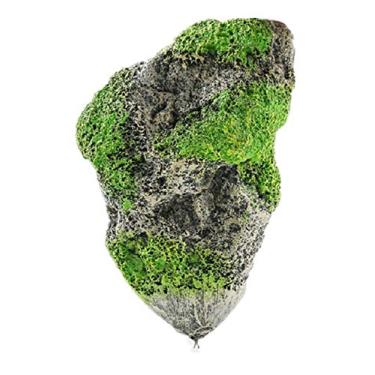 Imagem de Hewnda Aquário Decorado – com pedra suspensa – Pedra de resina de musgo flutuante – Pedra decorativa de aquário, Pedra de Aquário Rock Magic Hallelujah Floating Garden Rebuild Pandora (número médio)