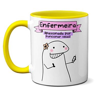 Imagem de Caneca Enfermeira Apaixonada Por Puncionar Veias! Presente (Amarela)