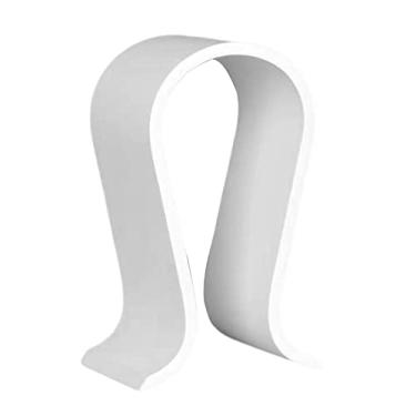 Imagem de balikha Suporte de madeira para fone de ouvido com base deslizante para armazenamento de fone de ouvido, suporte para exibição para a maioria