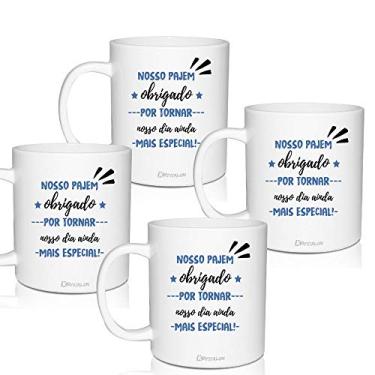 Imagem de 4 Canecas Lembrancinha Personalizadas Agradecimento para Pajem