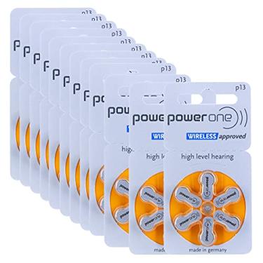 Imagem de 72 Pilhas Baterias P 13 Pr48 Aparelho Auditivo - Power One