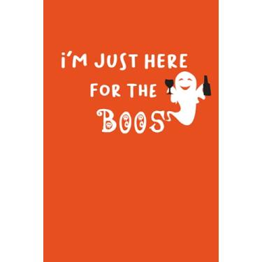 Imagem de I'm just here for the boos: Composition Notebook Journal Wide Ruled Halloween Humorous Notebook, Size 6” x 9”, 100 Pages, Halloween Pumpkin Best Gift ... men, Best gift for halloween 2021