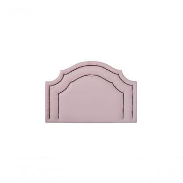 Imagem de Cabeceira Solteiro Luxo Dupla 90X60 Rosa Tachas Fumê
