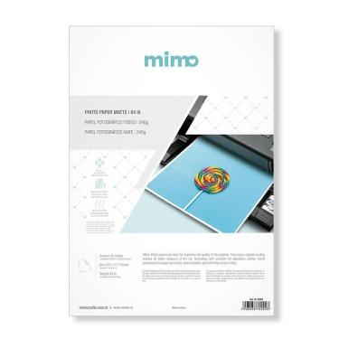 Imagem de Papel Fotográfico A4 240G Fosco Mimo - 50 Folhas