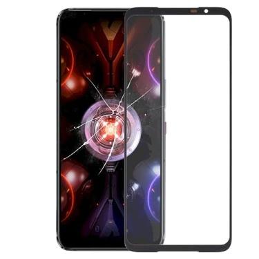 Imagem de For for ASUS ROG Phone 5S / 5S Pro ZS676KS Front Screen Outer Glass Lens with OCA Optically Clear Adhesive (Black)