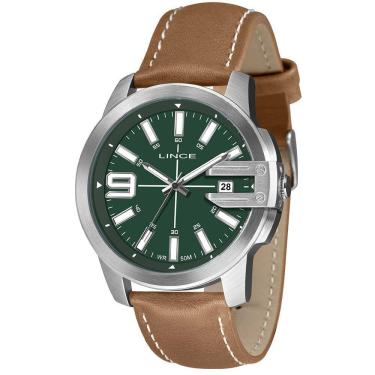 Imagem de Relógio LINCE masculino analógico verde couro MRC4758L48 E2NB