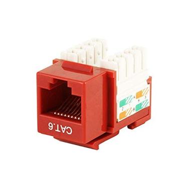 Imagem de Monoprice Cat6 Punch Down Keystone Jack, vermelho (105383)