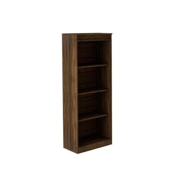 Imagem de Estante Livreiro Casal ME4150 c/ 3 Prateleiras Nogal - Tecno Mobili
